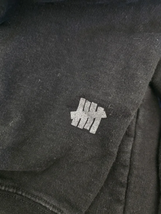 Anti Social Social Club x Undefeated Paranoid Hoodie Black Streetwear Mens L - Picture 8 of 8